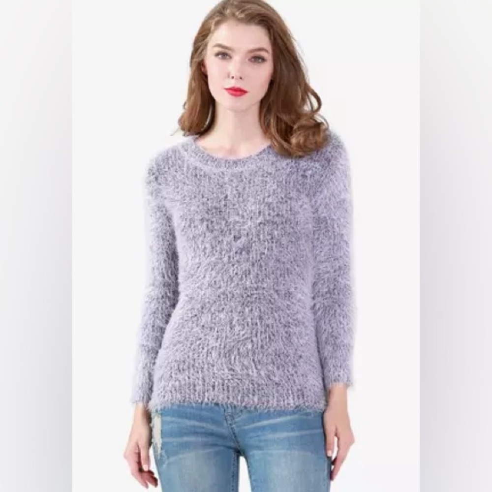 London Rag Fuzzy Sweater-XS
